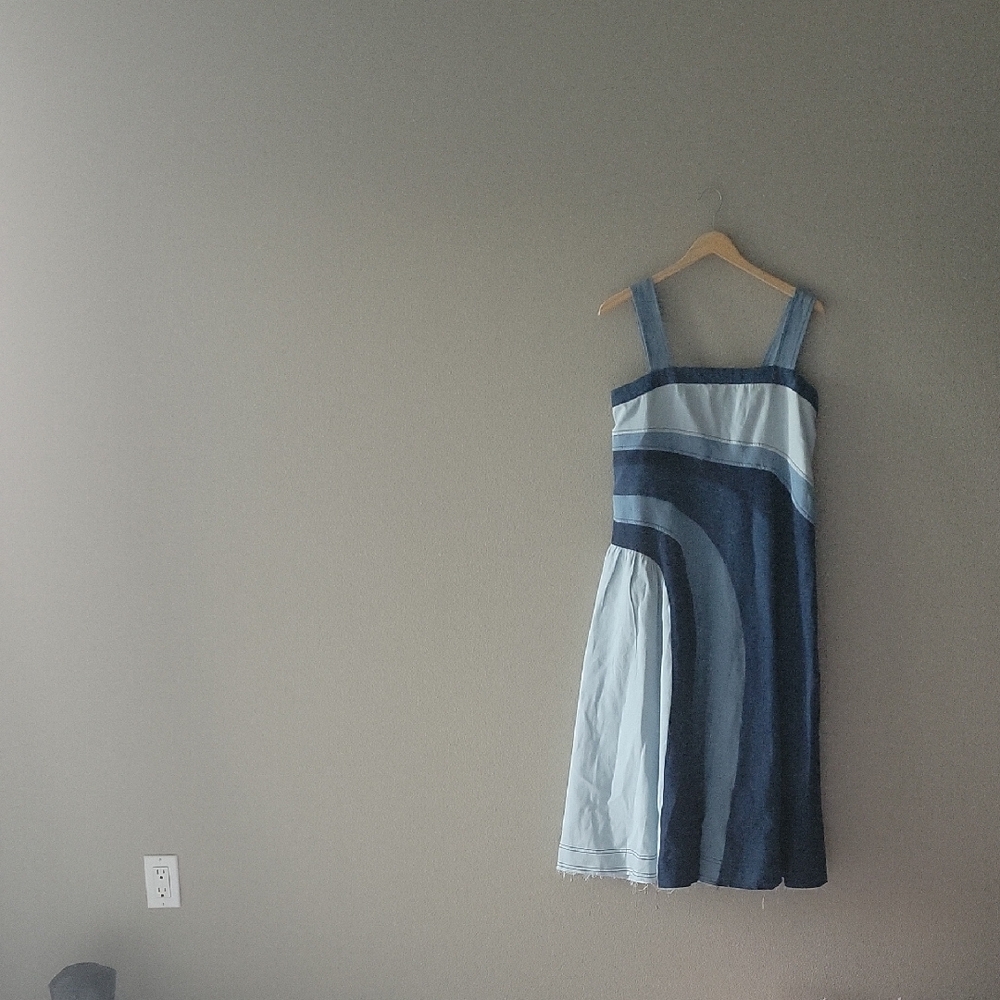 Pilcro Denim.Midi Dress small - Picture 2 of 6